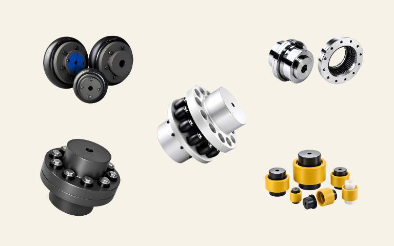 industrial couplings based on torque, shaft size, alignment
